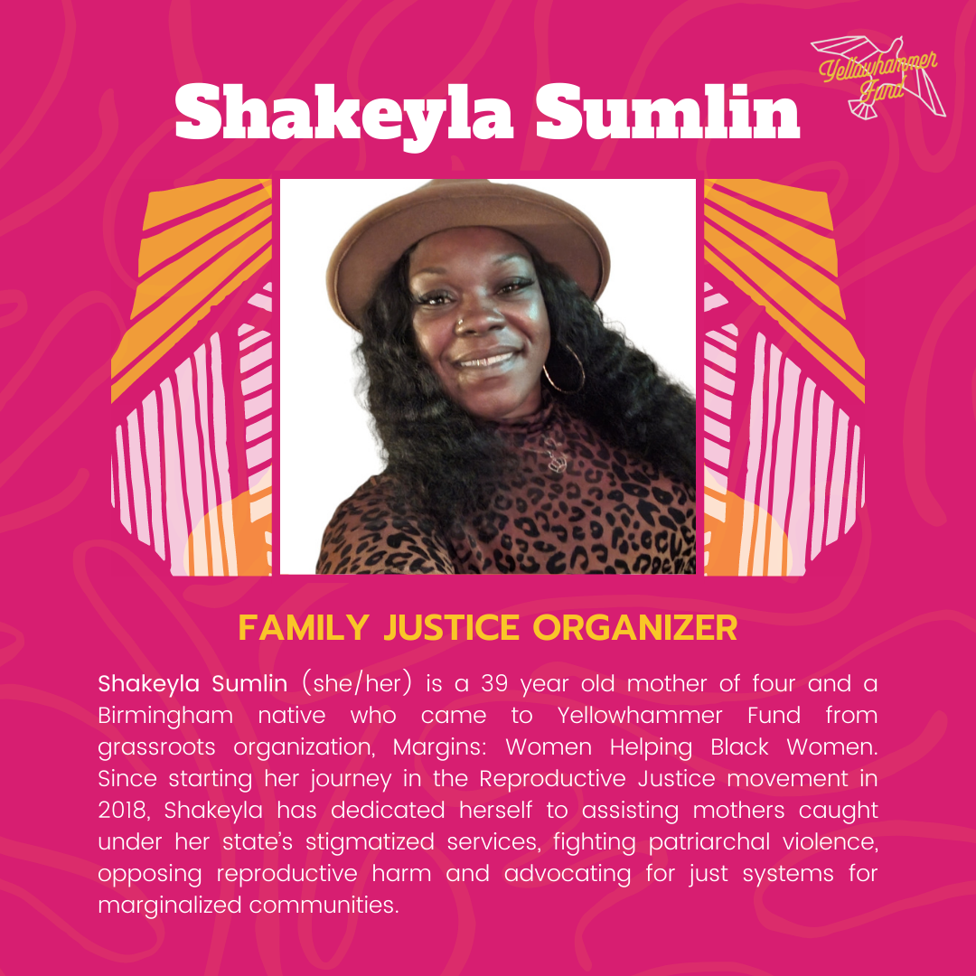 Shakeyla Sumlin, Family Justice Organizer